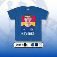 เสื้อยืดคอกลม เสื้อยืดลายนักฟุตบอล เสื้อยืดลาย K.Havertz S-5XL