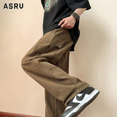 ASRV กางเกงขายาว ชาย กางเกงสแล็คชาย กางเกงสแล็คผู้ชาย กางเกงผู้ชาย กางเกงขายาวผู้ชาย กางเกงขายาวผู้ชายทรงหลวมกระเป๋าใหญ่กางเกงคาร์โก้ทรงลำลองฤดูร้อน