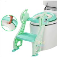 TheWoodyToys บันไดขึ้นขึ้นชักโครกฝารองนั่งชักโครกสำหรับเด็กน้องยีราฟ Baby Step Toilet Seat Giraffe