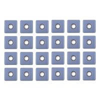 ✽♧ 24Pcs Furniture Sliders 30mm Furniture Leg Protectors with Screws Square Chair Leg Protectors Furniture Glide Pads