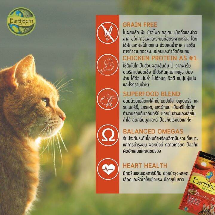 earthborn-for-cat-holistic-food-amp-gain-free-premium-อาหารแมว-2สูตร-2kg