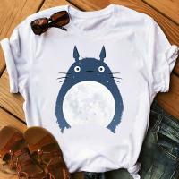 Totoro Estdio Ghibli Anime T-Shirt Graphic Cartoon T-Shirt Summer 90S Women Gildan