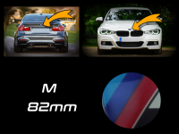 1 ชิ้น โลโก้ สำหรับ BMW ด้านหน้า/ด้านหลัง ; Mstyle 82mm / E32;E34;E36;E38;E39;E46;E52;E60;E61;E65;E66;E81;E82;E83;E84;E85;E86;E87;E88;E90;E91;E92;E93;F01;F02;F07;F10;F11;F18;F25;F39;F48;F91;F92;G01;G02;G05;G06;G08;G14;G15;G16;G20;G21;G29;G30;G31