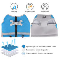 Cooling Vest สำหรับสุนัขขนาดกลางขนาดเล็กเสื้อกั๊กลูกสุนัขเสื้อผ้าสะท้อนแสง UV Protection Dog Outfits Chihuahua Pug Supplies