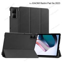 สำหรับแผ่น XiaoMi Redmi SE 11นิ้วสี2023การวาดภาพพลิกเคสหนังบางพิเศษสามพับกันกระแทกพร้อมขาตั้งแท็บเล็ตเคสสำหรับ Redmi แผ่น