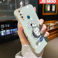 JIUMOO เคสสำหรับ Vivo Y3 Y3s 2020เคสลวดลายตัวถังท้องฟ้าใหม่พื้นผิวขอบสี่เหลี่ยมชุบซิลิก้าเจลกันกระแทกเคสมือถือฝาครอบป้องกันเลนส์กล้องถ่ายรูป