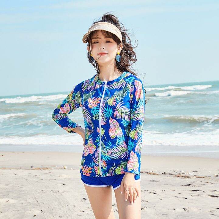 swimsuit-womens-split-three-piece-set-new-split-long-sleeve-student-slim-swimsuit-korean