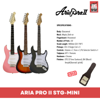 กีตาร์ไฟฟ้า ARIA PRO II STG-MINI kwpk,3ts,b แอเรีย Electric Guitars **ฟรีกระเป๋า ARIA GIGBAG**