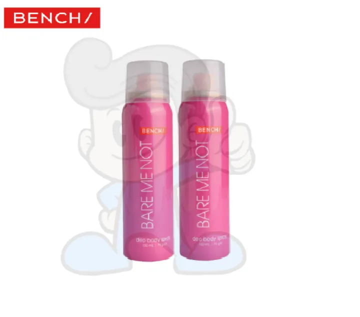 B(e)nch Deo Body Spray Bare Me Not (2 x 100ml) Lazada PH
