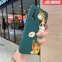 เคส JIUMOO สำหรับ Huawei Nova 6 4G Nova 6 5G เคสดีไซน์ใหม่ตุ๊กตาการ์ตูนน่ารักนิ่มลายขอบสี่เหลี่ยมด้านข้างบางเคสซิลิโคนเคสป้องกันการกระแทก