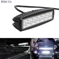 4WD Led 18W 12V สำหรับรถแบบสากลแถบแสงสำหรับทำงานไฟสปอตไลท์ฟลัดไลท์ไฟรถยนต์ตัดหมอกขับรถ Led ออฟโรด