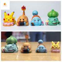 OPHOKJK ชุดนอนหลับในฝันที่เต็มไปด้วยดวงดาว ฟิกเกอร์แอคชั่นปิกาจู Squirtle ปิกาจู ของเล่นตัวเลข Bulbasaur ของเล่นเด็กเล่น 4รูปแบบ ฟิกเกอร์ Charmander ของสะสมแฟนๆ