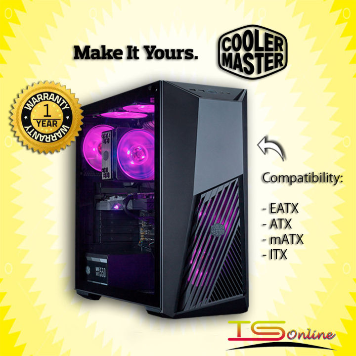 Cooler Master Masterbox K501L RGB Tempered Glass Mid-Tower Gaming ...