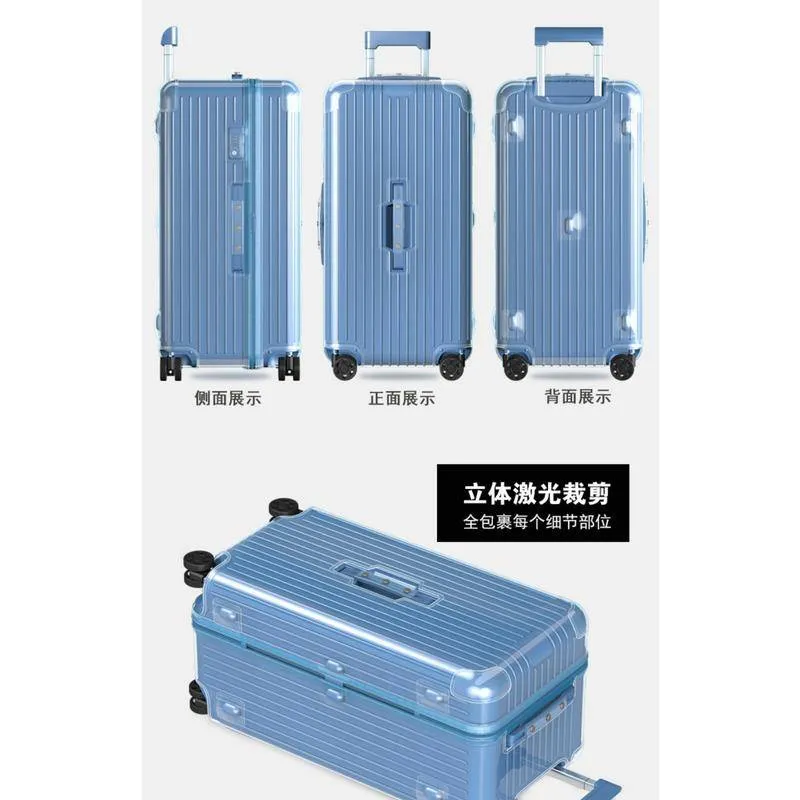 Clear Luggage Cover For Rimowa essential Trunk Plus 33inch Thicken PVC High  Quality With Zipper