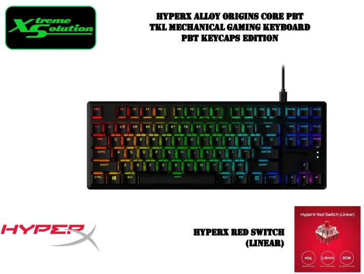  HyperX Alloy Origins Core PBT - TKL Mechanical Gaming