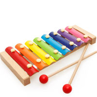 8-Note Wooden Baby Xylophone Musical Instrument Toys Piano Educational Musical Colorful Toys For Children Kids Baby 0-12 Months