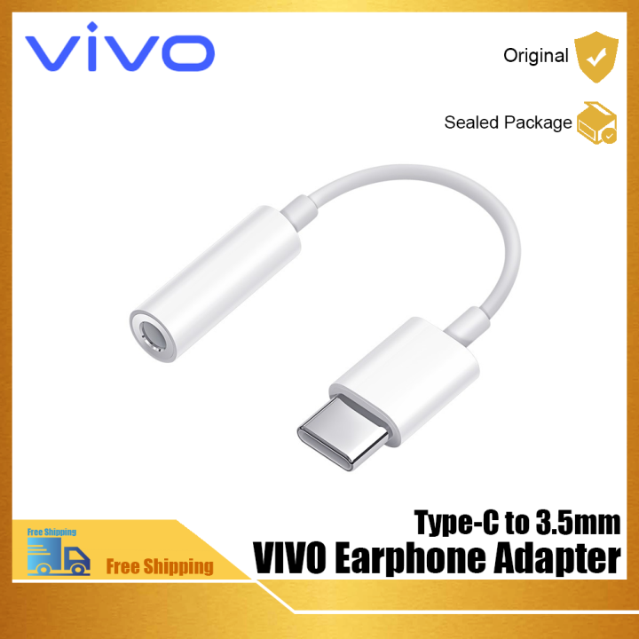 VIVO Official Original Headphone Adapter Cable TypeC to 3.5mm Suitable