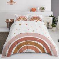 {fabric sofa}สีพาสเทลอินเทรนด์ RainbowSet BabyDuvet Cover 150X210 135X200พร้อมปลอกหมอนซิป