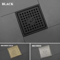 304 Stainless Steel 150MM*150MM Shower Room Floor Drain Filter Square Grid Anti-Odor And Insect-Proof Pipe Drainage Traps Drains