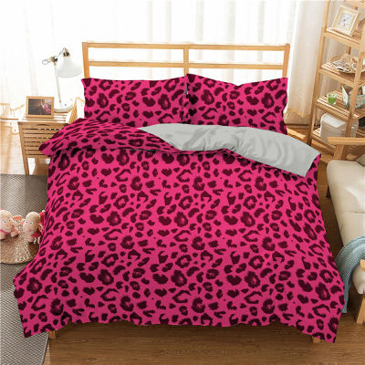 Homesky Leopard Print Bedding Set Comforter Sets with Pillowcase Bedding Set Home Textiles Queen king Size Duvet Cover