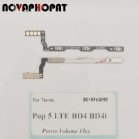 Novaphopat สำหรับ Tecno Pop 5 LTE BD4 BD4i BD4A ริบบิ้นที่ปรับเสียงขึ้นลงปุ่มเปิดปิดสายเคเบิลงอได้ปุ่มเปิด/ปิดไอโฟน