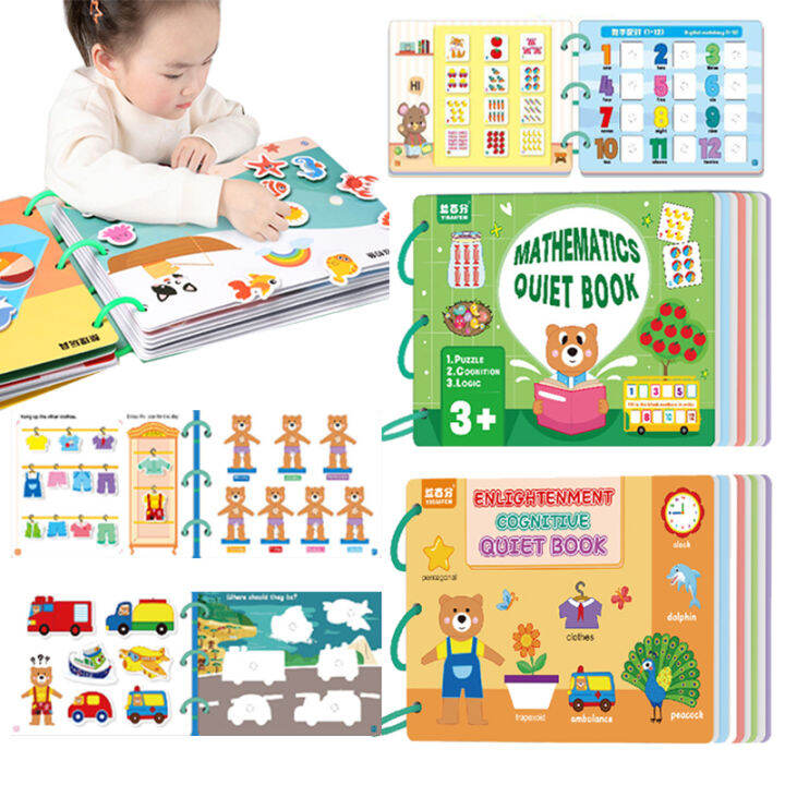 Baby Drukke Boek Montessori Drukke Board Kid Early Learning Cognitieve ...