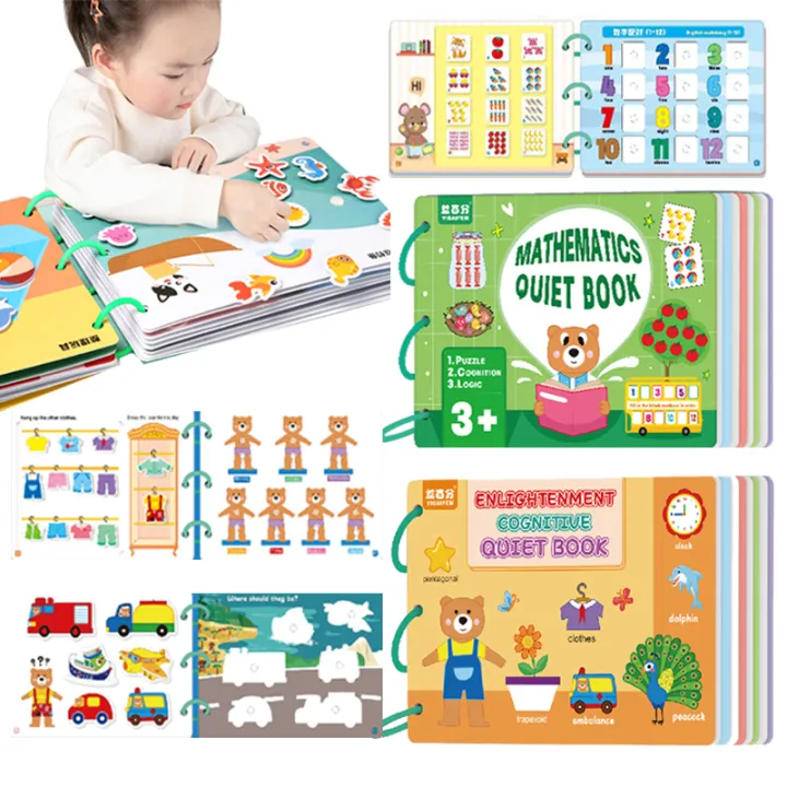 verzekering opmerking Ale Baby Drukke Boek Montessori Drukke Board Kid Early Learning Cognitieve  Puzzel Kinderen Plakken Boek Opvoeding Speelgoed Sticker Rustig Boek |  Lazada PH