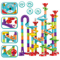 1Set Marble Race Run Big Block Compatible City Building Blocks Funnel Slide Blocks DIY Big Brick Toys For Children Gift Dropship