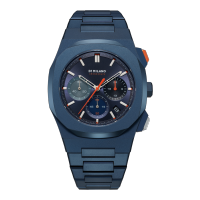 [?*ของแท้ รับประกันโดยเซ็นทรัลกรุ้ป]นาฬิกาข้อมือ D1 Milano D1-CHBJ12 รุ่นCHRONOGRAFE NOX สีน้ำเงิน รูปทรงหน้าปัด ทรงกลม ขนาดหน้าปัด 41.5mm สายสเตนเลส สตีล ประเภทควอตซ์ กระจกแซฟไฟร์ ระดับการกันน้ำ5ATM