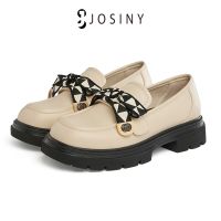 ❃❒۩ JOSINY รองเท้าโลฟเฟอร์ ผ้าออกซ์ฟอร์ด ส้นแบน เข้ากับทุกการแต่งกาย แฟชั่นฤดูใบไม้ร่วง สไตล์อังกฤษเรโทร สําหรับผู้หญิง