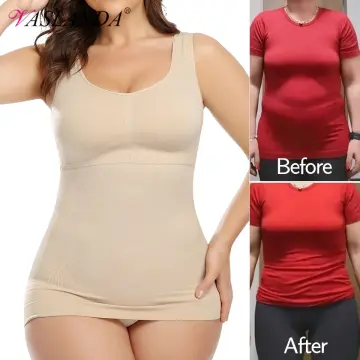 Women tummy control shapewear smooth body shaping camisole tank tops slimming  underwear seamless compression body shaper vest