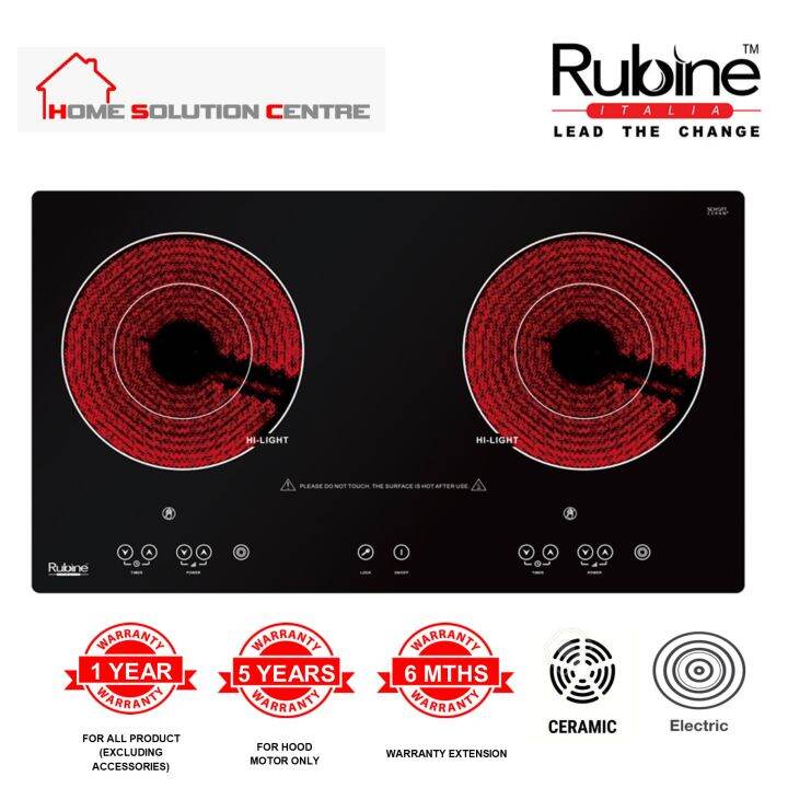 RUBINE HOB ELECTRICAL CERAMIC RUBINE RCTECOLIFEHL2 Schott Ceran