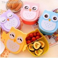 ☬☫ 1pcs Cute Cartoon Owl Lunch Box Bento Box Portable Food Container for School Kids Child Student Food Storage Picnic Box