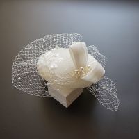 Lady Banquet Fascinator Hat tail Beret Church Headpiece kentucky Headwear Sinamay Fascinators Bride Wedding Veil Fedora