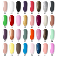 ROSALIND 15ml Soak Off Pure Color Bright For Nail Art Design LEDUV Lamp