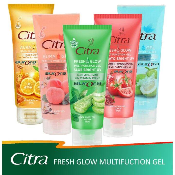 CITRA MULTIFUNCTION GEL TOMATO BRIGHT UV 180ML HYDRATING GEL, GEL
