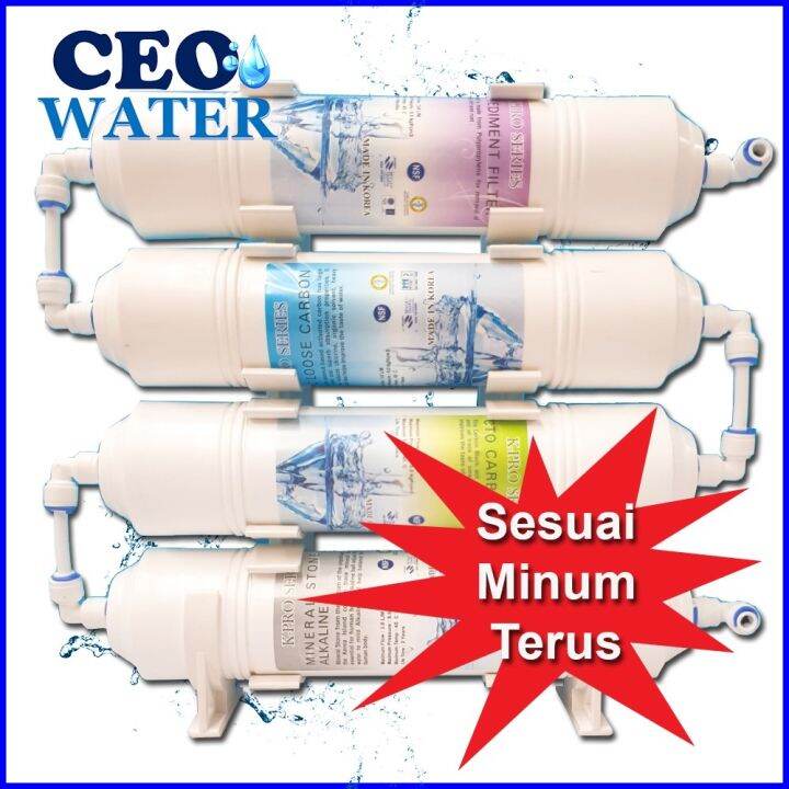new Water Filter Halal Penapis Air 4 Stages Compact Tabletop Filtration