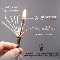 [HOT JJOZZZCXQDOU 575] Noble Eagle 550 31M 100FT 10-Core Paracord 4Mm Outdoor Camping Survival Tool PE Fire เชือกตกปลาผ้าฝ้ายสายร่มชูชีพเดินป่า