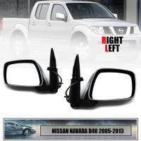 กระจกมองข้าง รถยนต์ 3 สาย พับมือ ปรับไฟฟ้า รุ่น นิสสัน นาวาร่า NISSAN NAVARA D40 ปี 2007 - 2014 สีโครเมี่ยม