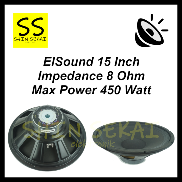 Full Range Speaker Bass 15 Speaker Elsound 15 Inch Woofer 450 Watt Original Coil 2 5cm Lazada