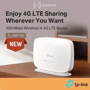 TP-Link TL-MR100 Wireless N300 4G LTE Mobile Direct SIM Modem Router,  Detachable 4G LTE