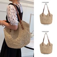 Literary and artistic personality ins style large capacity fashion one shoulder straw bag summer big bag female 2023 new trend 【BYUE】