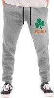 Irish Clover Mens Pants Jogger Sweatpants Sports Training Running Cotton Adjustable Pockets