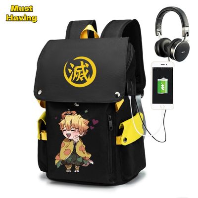Demon Slayer Anime Backpack For Boys Girls Manga Schoolbag Cute Waterproof Durable Bookbag Large Capacity Travel Bags Kids Gifts