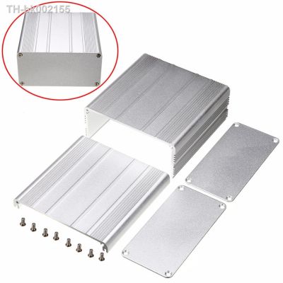 ☽ﺴ 1pc Aluminum Enclosure Case Silver DIY Electronic Project PCB Instrument Box 100x100x50mm