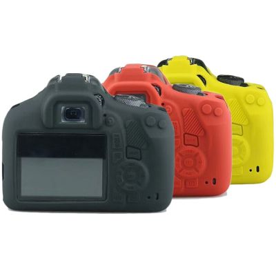 กล้องซิลิโคนเคสสกินหุ้มเกราะบอดี้อุปกรณ์ป้องกันฝาครอบสำหรับ Canon EOS 1200D กบฏ T5กล้องดิจิตอล