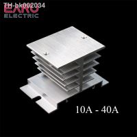 ✇◇ 1 pcs New Aluminum Fins Single Phase Solid State Relay SSR 10A to 40A Aluminum Heat Sink Dissipation Radiator Newest Rail Mount