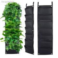 ∈✽ Grow Bag for Plants Free Shipping Garden Fabric Potatoes Vegetable Wall Hanging Vertical Pockets Black Felt Pots Home Supplies