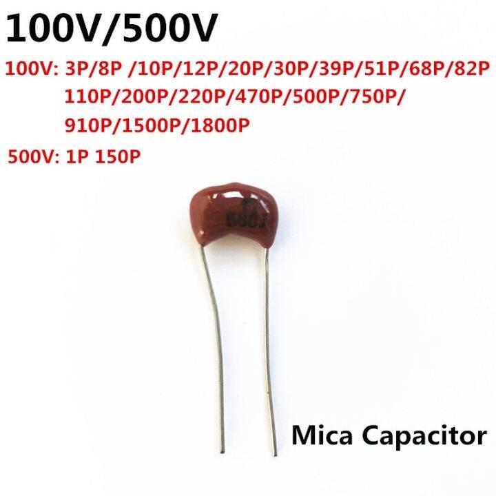 Silver mica capacitors Used in highend products 100V 500V Guitar