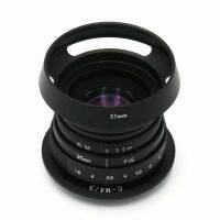 ใหม่ MINI 35มม. F1.6 C Mount กล้องวงจรปิดเลนส์ II สำหรับ Micro 43 M43 E-PL2 E-PM1 GF3 Hood